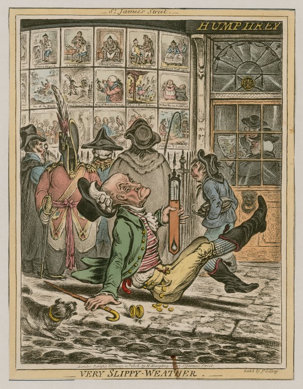 Tempo molto scivoloso da James Gillray