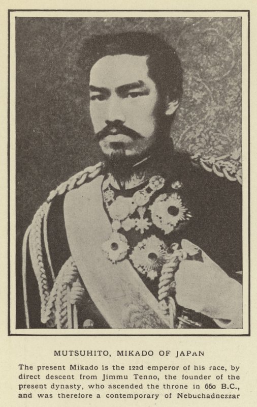 Mutsuhito, Mikado del Giappone da Japanese Photographer