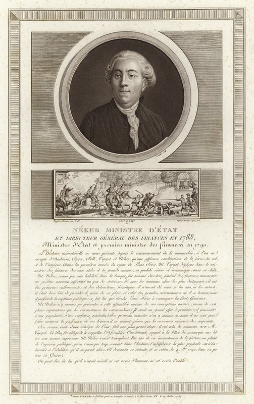 Ritratto di Jacques Necker da Jean Duplessi Bertaux