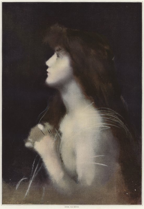 Studio di una donna da Jean Jacques Henner