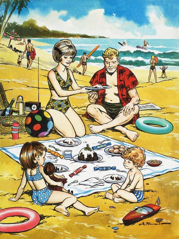 Un picnic di Natale sulla spiaggia da Jesus Blasco