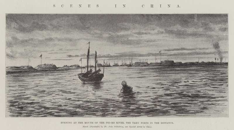 Scene in Cina da Johann Nepomuk Schonberg