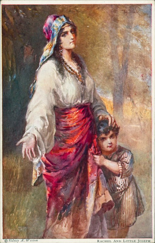 Rachele e il piccolo Giuseppe da Johannes Adolf Tillack