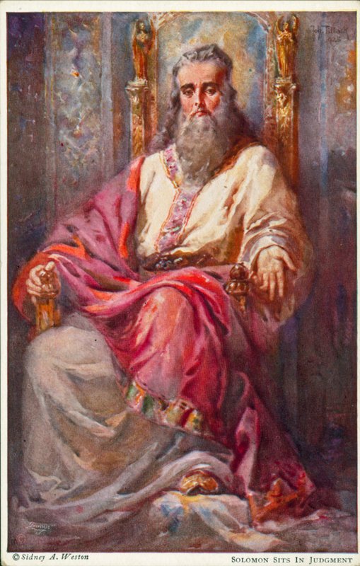 Salomone giudica da Johannes Adolf Tillack