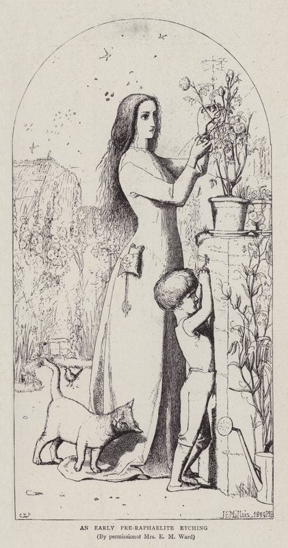 Una prima incisione preraffaellita da John Everett Millais