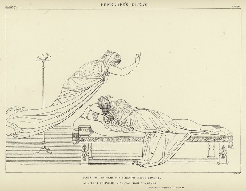 Il sogno di Penelope da John Flaxman
