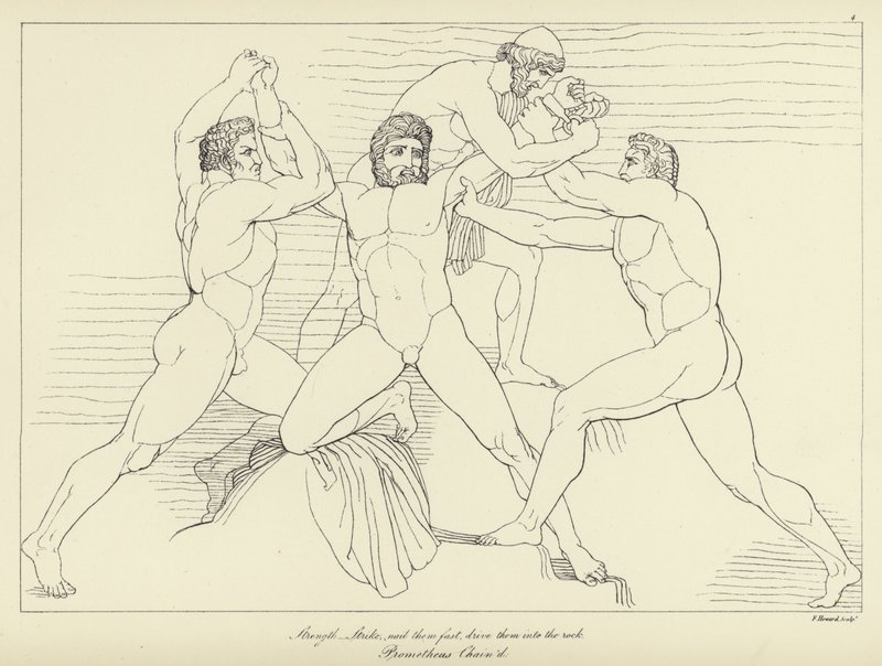 Prometeo incatenato da John Flaxman