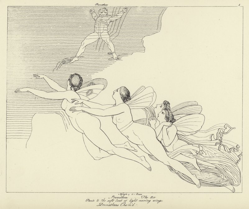 Prometeo Incatenato da John Flaxman