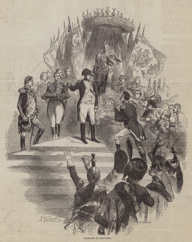 Napoleone a Boulogne da John Gilbert