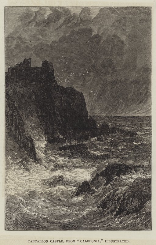 Castello di Tantallon, da Caledonia, illustrato da John MacWhirter