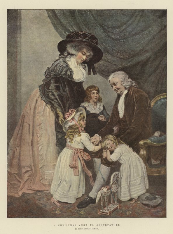Una visita di Natale al nonno da John Raphael Smith