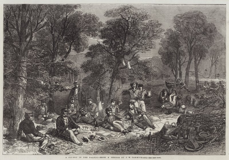 Un picnic nel Baltico da John Wilson Carmichael