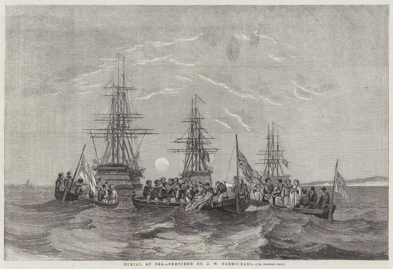 Sepoltura in mare da John Wilson Carmichael