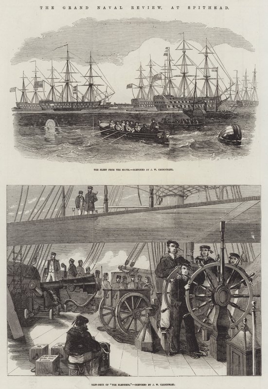 La Grande Parata Navale, a Spithead da John Wilson Carmichael
