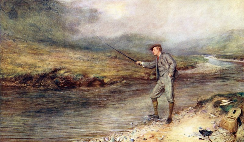 Pesca alla trota nelle Highlands da John (after) Pettie