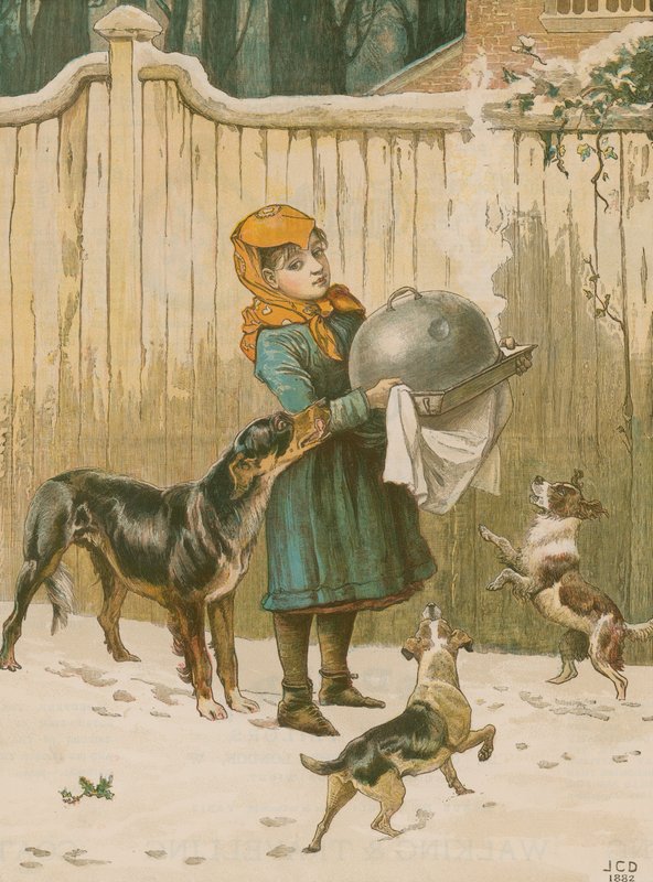 La cena di Natale in pericolo da John Charles Dollman