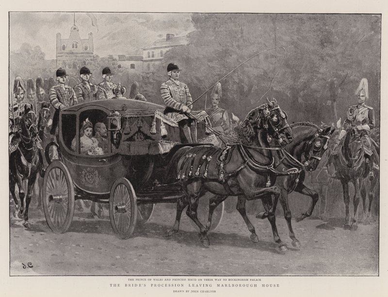 Il corteo della sposa che lascia Marlborough House da John Charlton