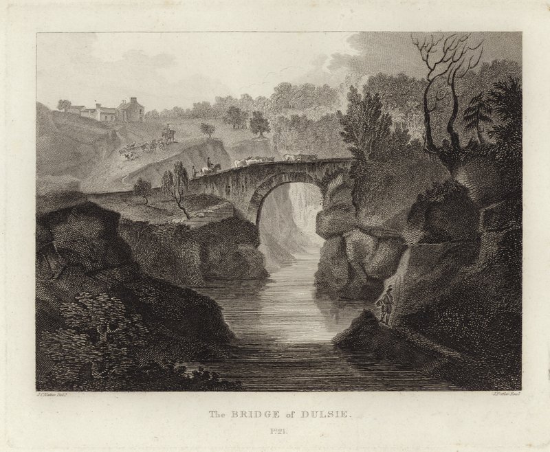 Il ponte di Dulsie da John Claude Nattes
