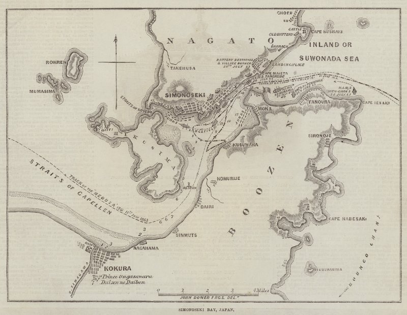 Baia di Simonoseki, Giappone da John Dower
