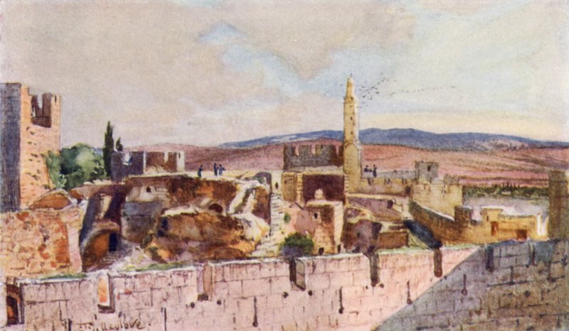 Parte della cittadella di Gerusalemme da John Fulleylove