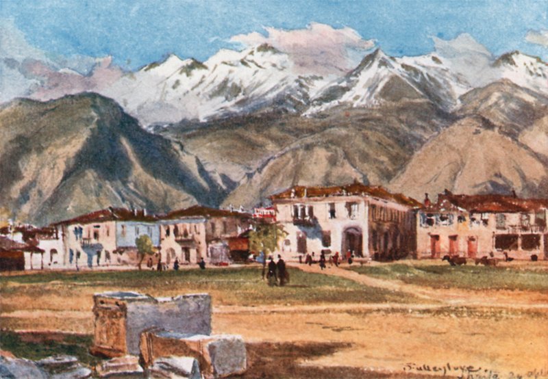 Sparta e Monte Taigeto da John Fulleylove