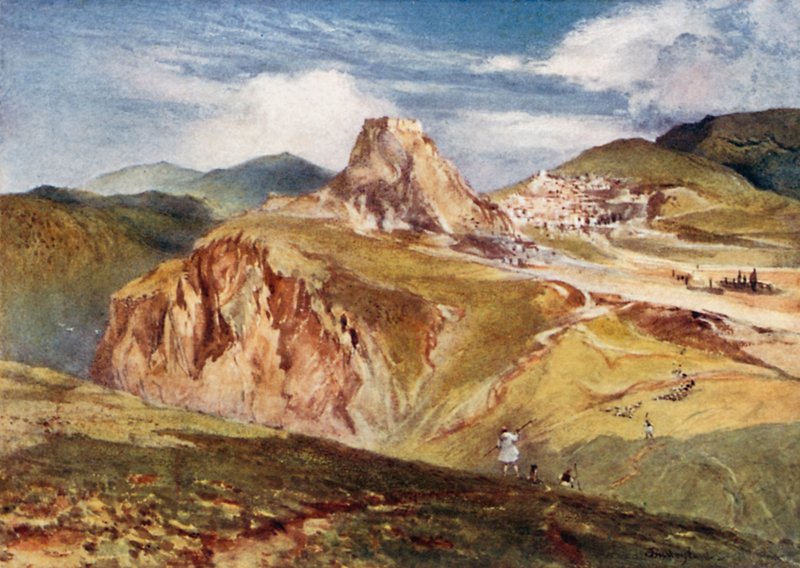 Il Castello di Karytaena in Arcadia da John Fulleylove