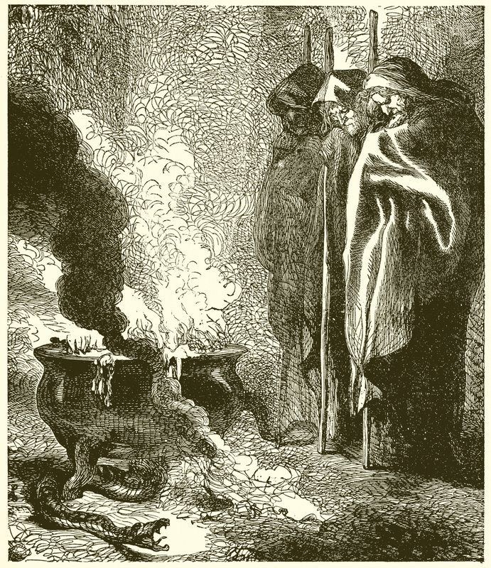 Macbeth: Le tre streghe da John Gilbert