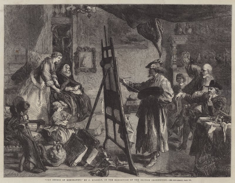 Lo Studio di Rembrandt da John Gilbert