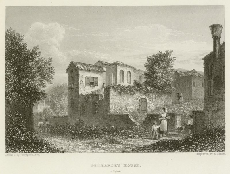Casa di Petrarca, Arquà da John Hoppner