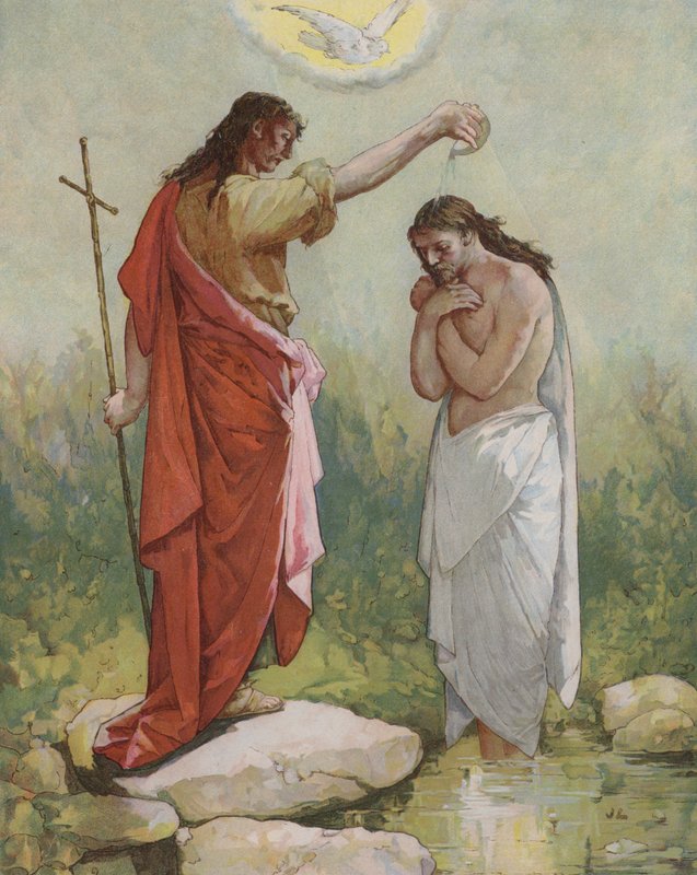 Giovanni battezza Gesù da John Lawson