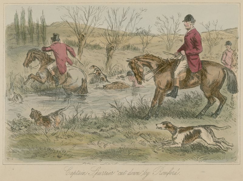Il capitano Spurrier abbattuto da Romford da John Leech