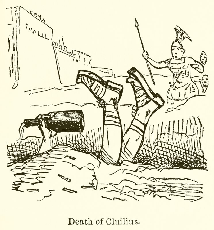 Morte di Cluilius da John Leech