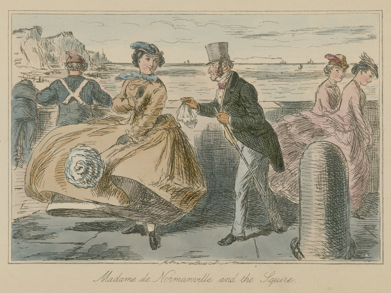 Madame de Normanville e lo scudiero da John Leech