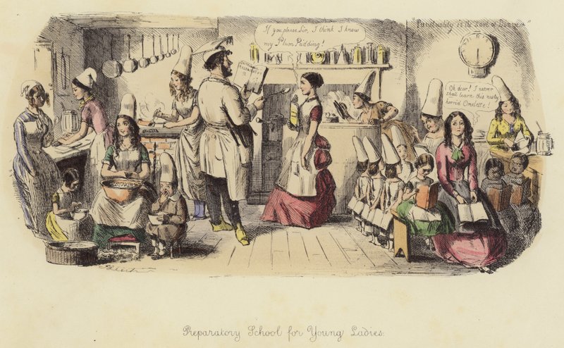 Scuola preparatoria per signorine da John Leech