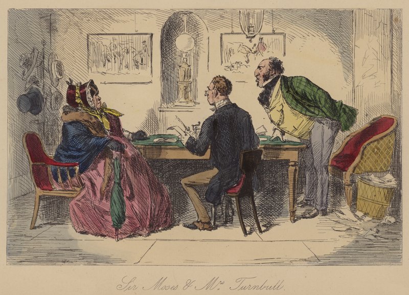 Sir Moses e la signora Turnbull da John Leech