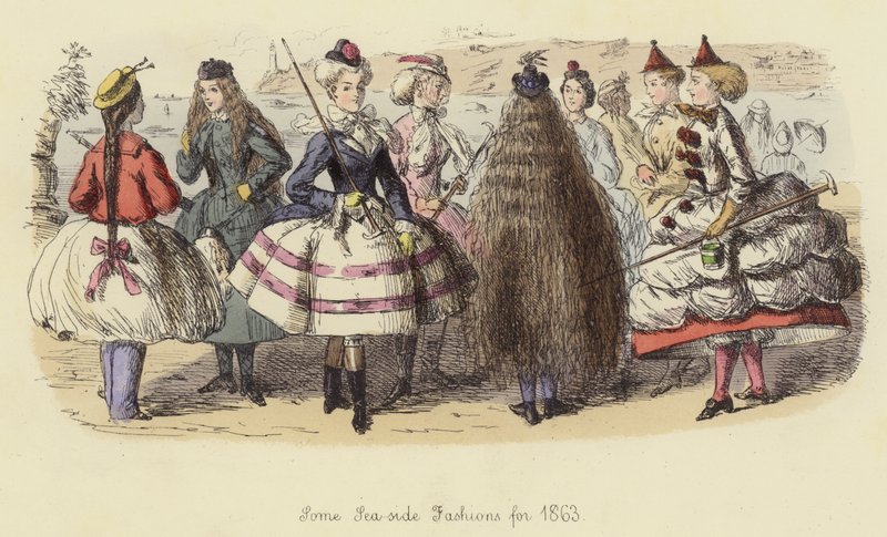 Alcune mode da spiaggia per il 1863 da John Leech