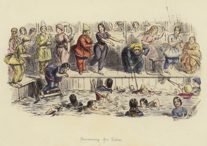 Nuoto per signore da John Leech