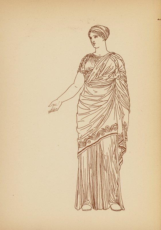 Costume femminile greco antico da John Moyr Smith