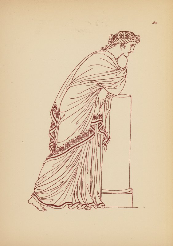 Costume femminile greco antico da John Moyr Smith