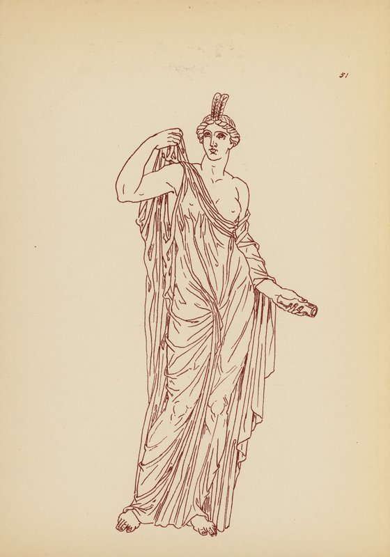 Costume femminile greco antico da John Moyr Smith