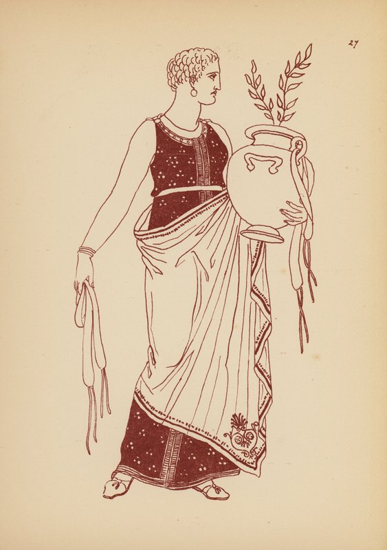 Costume femminile greco antico da John Moyr Smith