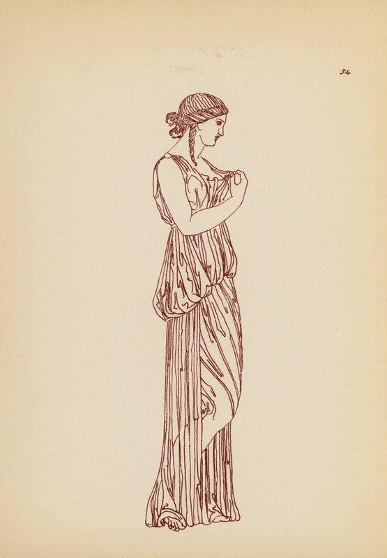 Costume Femminile Greco Antico da John Moyr Smith