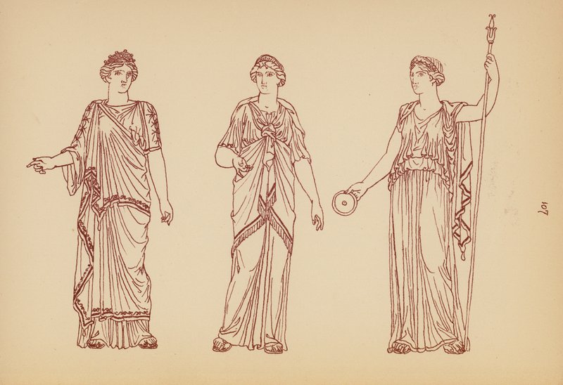 Costume Femminile Greco Antico da John Moyr Smith