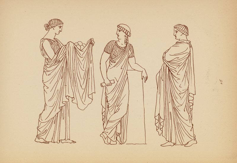 Costume femminile greco antico da John Moyr Smith