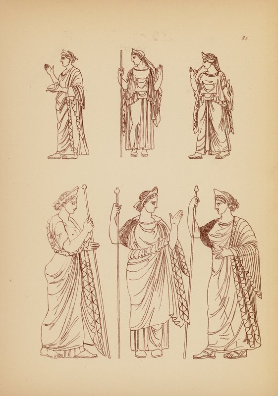Costume femminile greco antico da John Moyr Smith