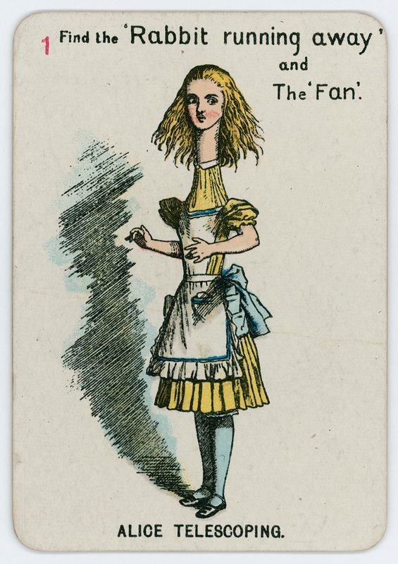 Alice che si allunga da John Tenniel