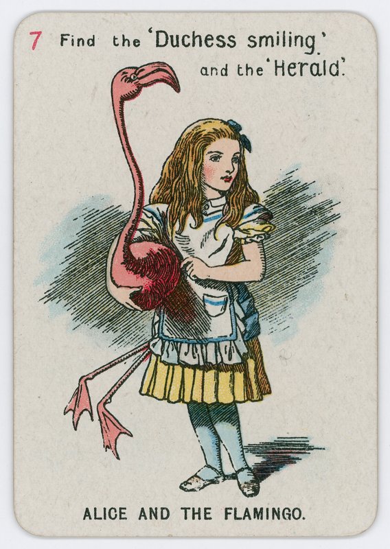 Alice e il fenicottero da John Tenniel