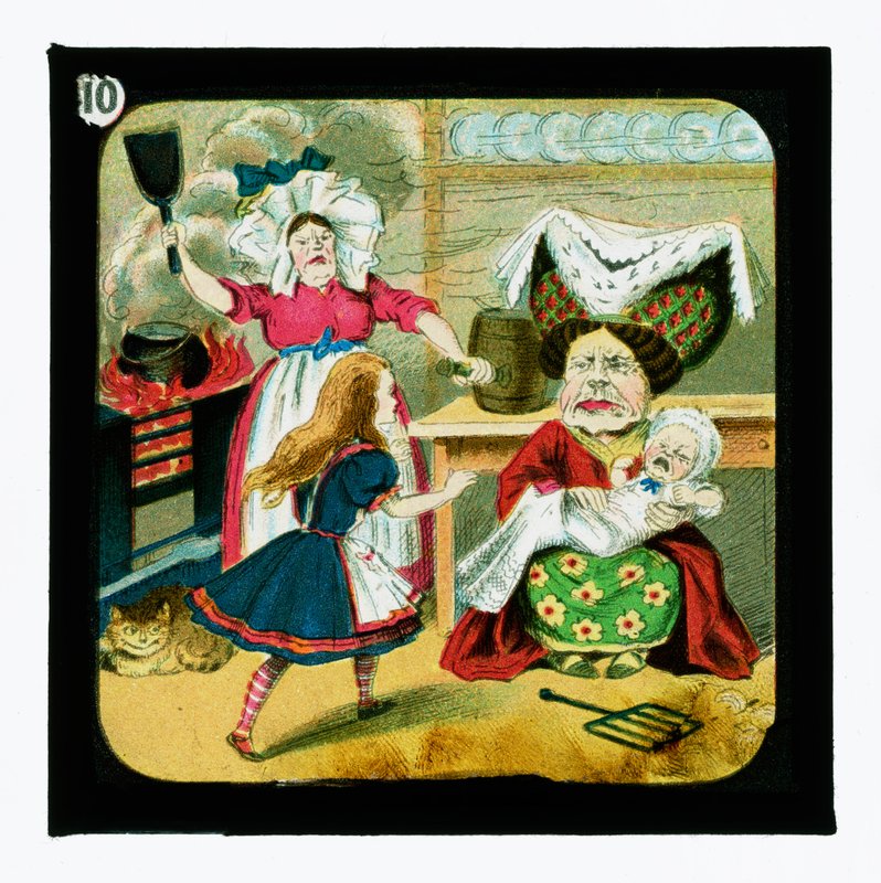 Alice nel Paese delle Meraviglie, diapositive colorate da John Tenniel