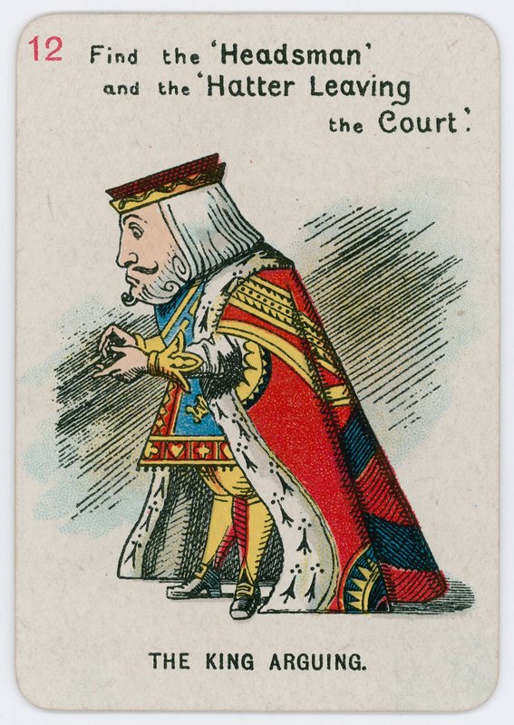Il re che discute da John Tenniel
