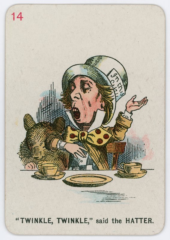 Brilla, brilla, disse il Cappellaio da John Tenniel